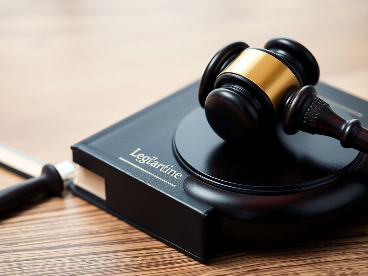 Ciocan de judecător pe o carte de lege.