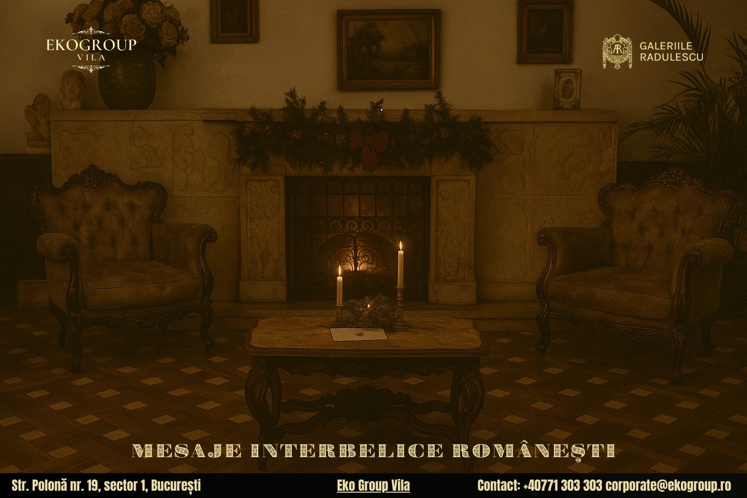 Scrisoare de Crăciun în anii ’30: o călătorie elegantă în epoca interbelică la Eko Group Vila